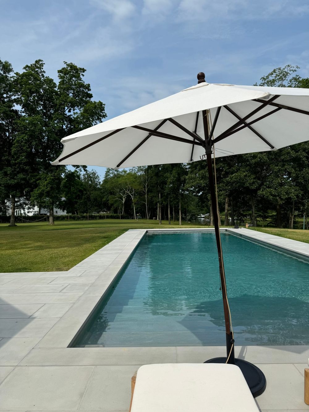 Pool with Blue Ice Sandstone coping